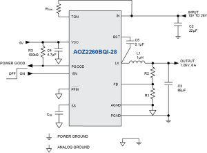 AOZ2260BQI-28 Typ App Drawing