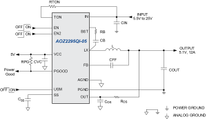 AOZ2295QI-05 Typ App Drawing