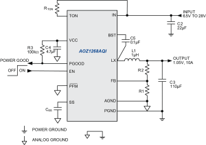 AOZ1268AQI Typ App Drawing