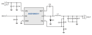 AOZ1282CI-1 Typ App Drawing