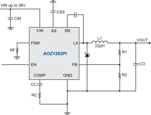 AOZ1283PI Typ App Drawing