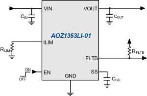 AOZ1353LI-01 Typ App Drawing