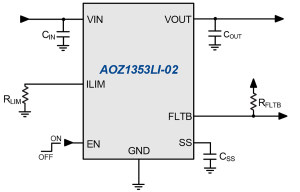 AOZ1353LI-02 Typ App Drawing