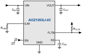 AOZ1353LI-03 Typ App Drawing