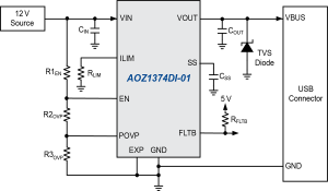 AOZ1374DI-01 Typ App Drawing