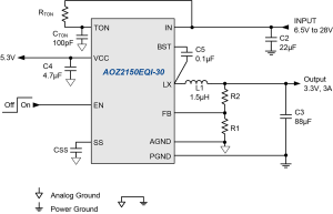 AOZ2150EQI-30 Typ App Drawing