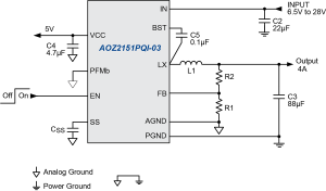 AOZ2151PQI-03 Typ App Drawing