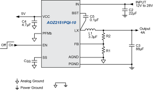 AOZ2151PQI-10 Typ App Drawing