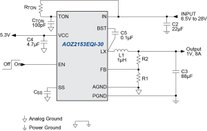 AOZ2153EQI-30 Typ App Drawing