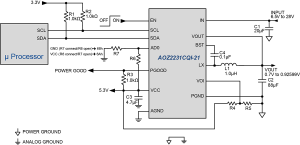 AOZ2231CQI-21 Typ App Drawing