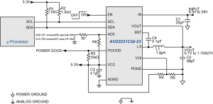 AOZ2231CQI-23 Typ App Drawing