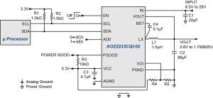 AOZ2233CQI-02 Typ App Drawing