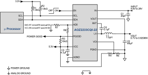 AOZ2233CQI-22 Typ App Drawing