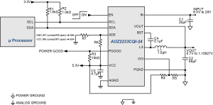 AOZ2233CQI-24 Typ App Drawing