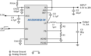 AOZ2253EQI-30 Typ App Drawing