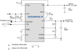 AOZ2260AQI-18 Typ App Drawing