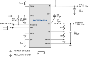 AOZ2262AQI-10 Typ App Drawing