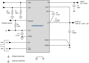 AOZ2263VQI-01 Typ App Drawing