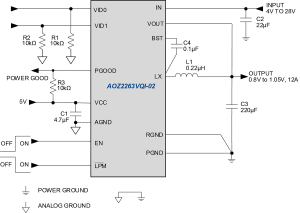 AOZ2263VQI-02 Typ App Drawing