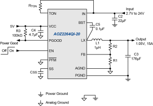 AOZ2264QI-20 Typ App Drawing