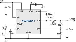 AOZ6605PI-1 Typ App Drawing