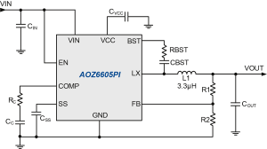 AOZ6605PI Typ App Drawing