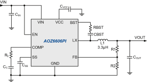 AOZ6606PI Typ App Drawing