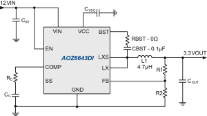 AOZ6643DI Typ App Drawing