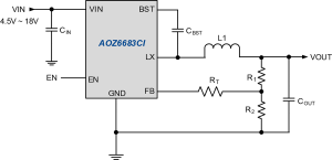 AOZ6683CI Typ App Drawing