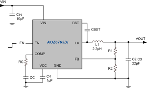 AOZ6763DI Typ App Drawing